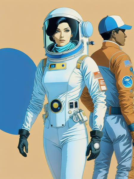 00719-104063102-a painting of a woman in a space suit with other people in the background by Moebius Jean Giraud.png